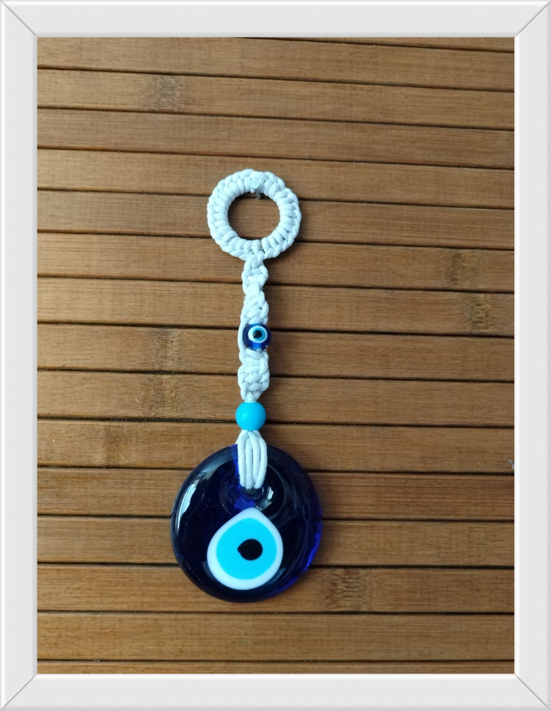 Украшение подвесное интерьерное Бусина от Сглаза- Синий глаз- Evil Eye ...