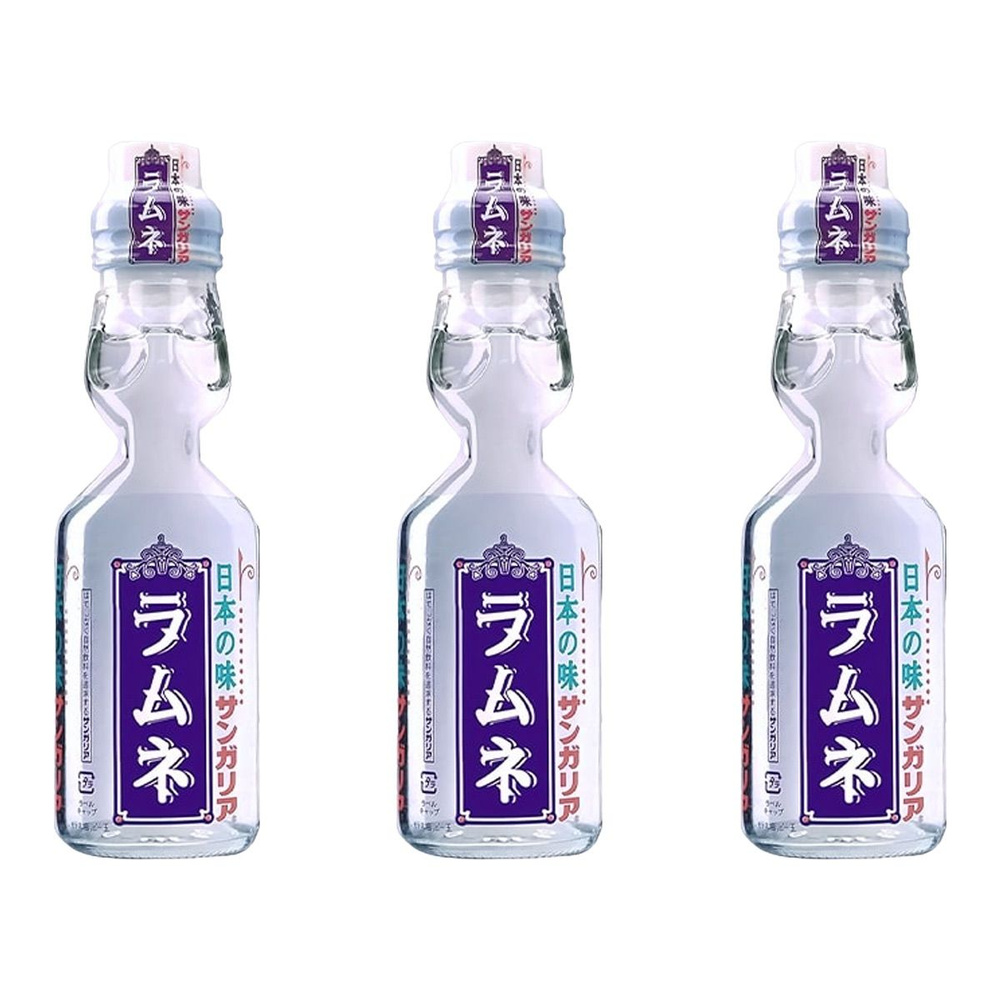 Напиток газированный Ramune вкус Японии Sangaria, 200 мл х 3 шт #1