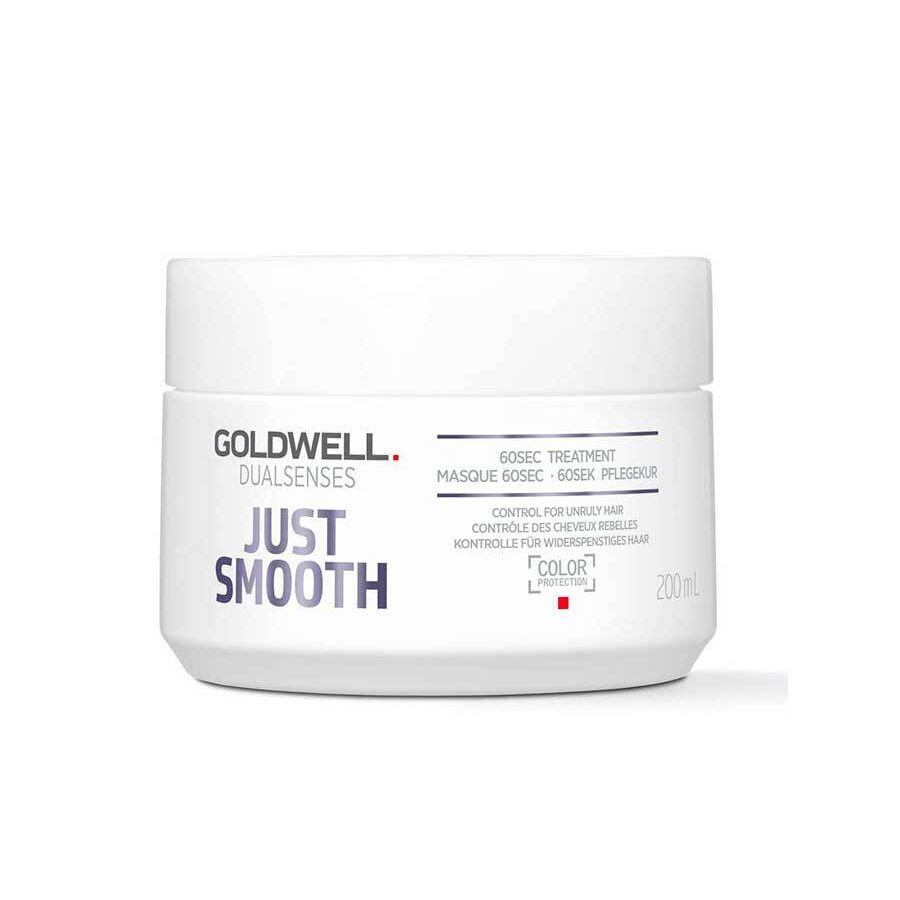 Goldwell Dualsenses Just Smooth 60Sec Treatment - Интенсивный уход для непослушных волос 200 мл  #1