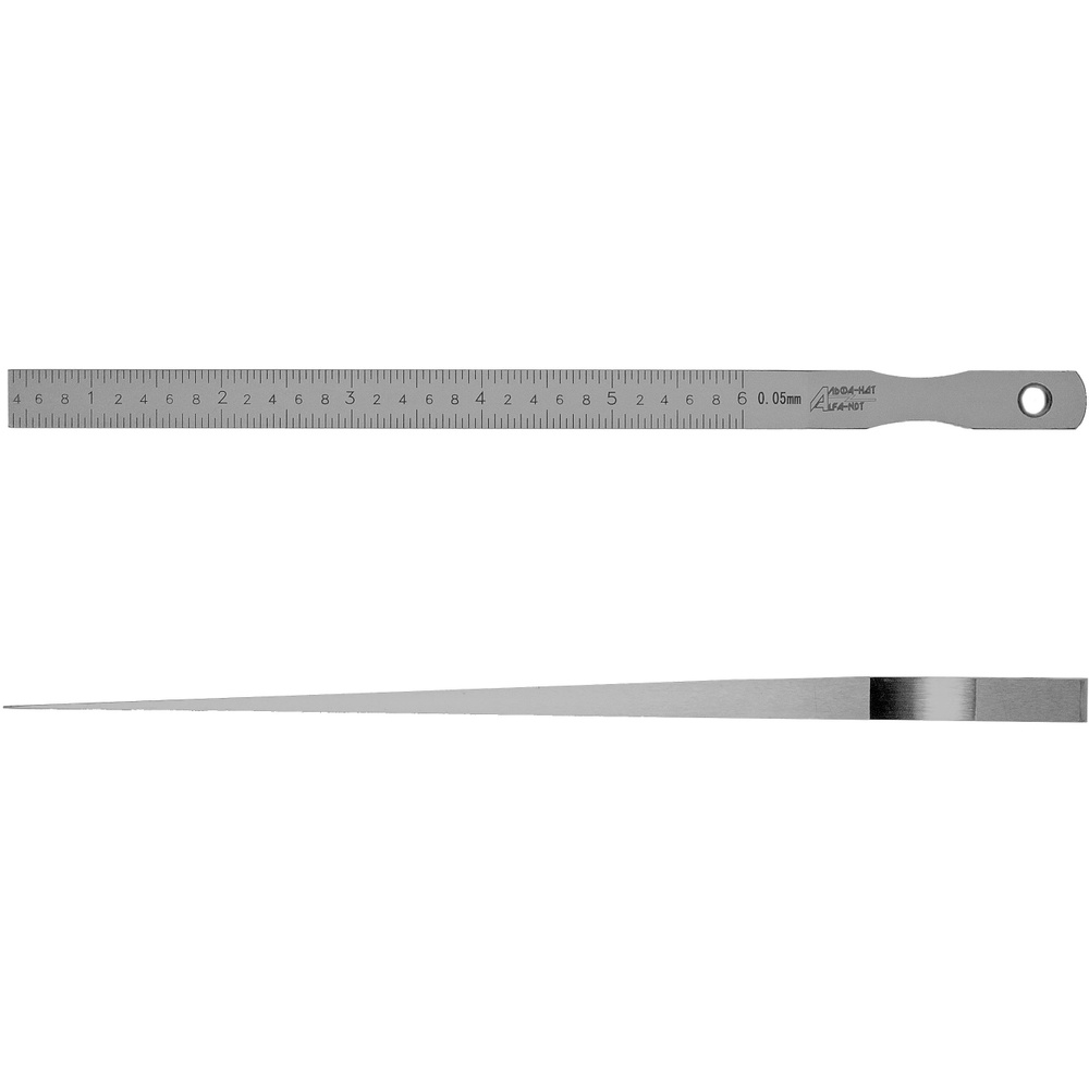 Щуп Клиновой 0,4-6,0 мм для измерения зазоров АЛЬФА-НДТ (С калибровкой)  #1