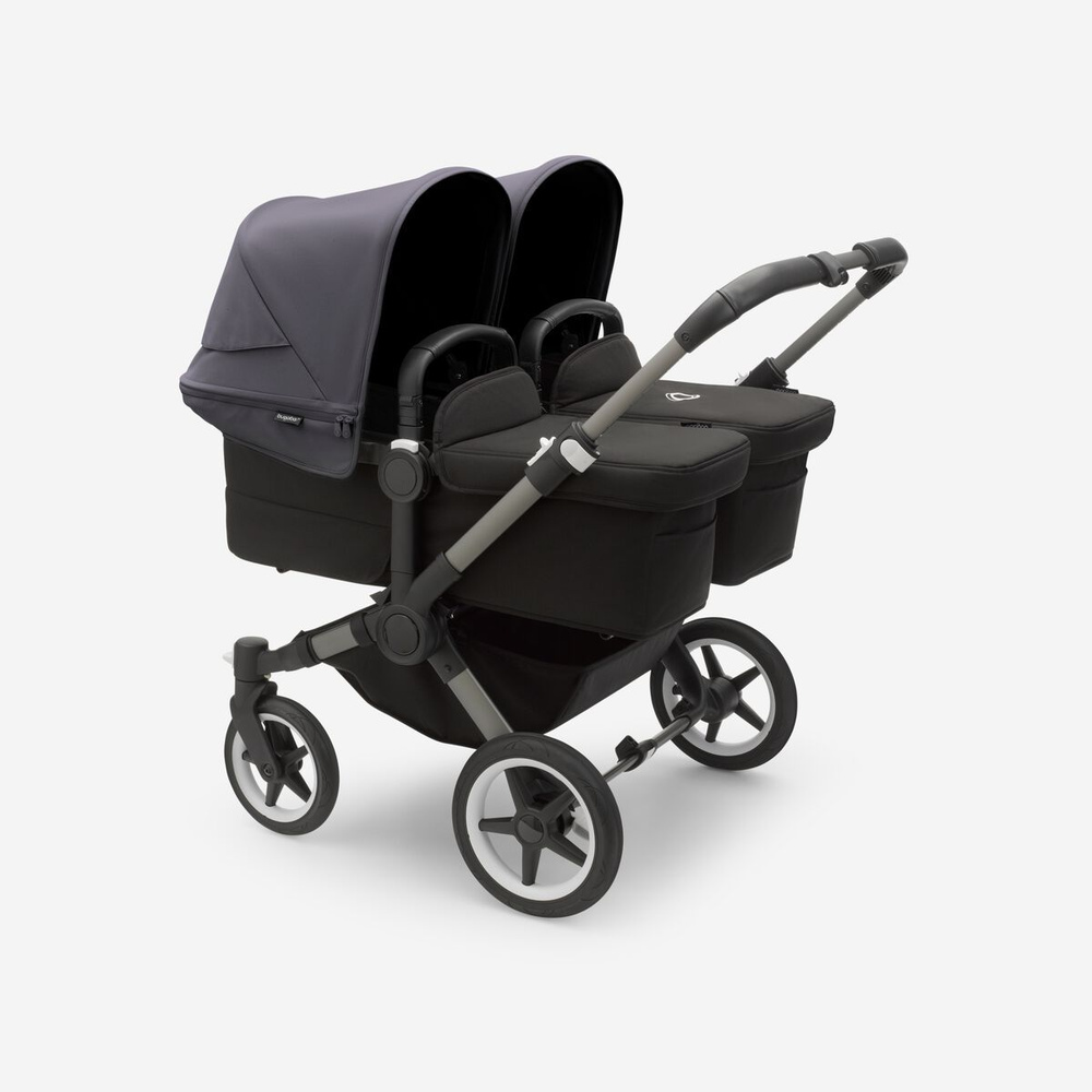 Коляска для двойни Bugaboo Donkey 5 Twin Graphite/Midnight black/ Stormy Blue #1