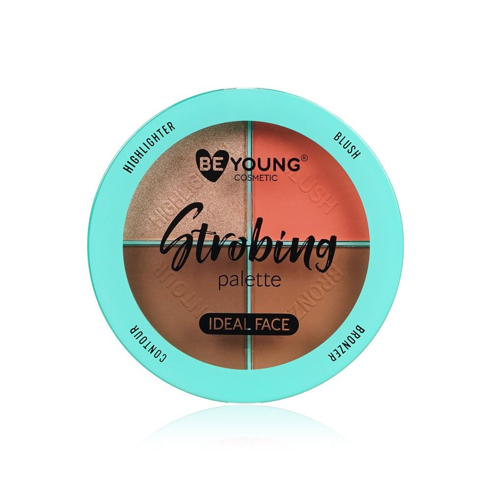 Палетка для скульптурирования лица BeYoung Strobing Palette 02 15г #1