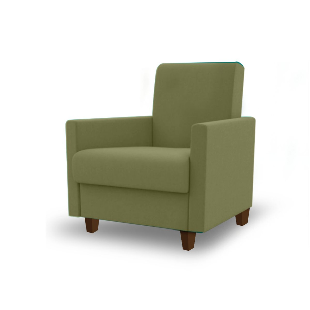 Кресло Сабина на ножках ФОКУС- мебельная фабрика 95х90х95 см оливковый  #1