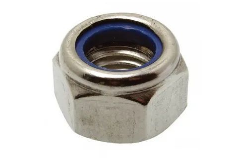 Гайка м8 DIN 985 самоконтрящаяся с нейлоновым кольцом, нержавеющая сталь А2