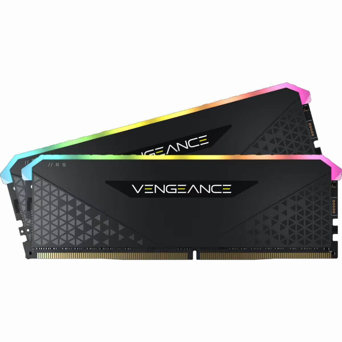 CORSAIR VENGEANCE RGB RS 3600 Mhz. Компактные модули памяти DDR4 для материнских плат Intel и AMD с шестью индивидуально настраиваемыми RGB-светодиодами.