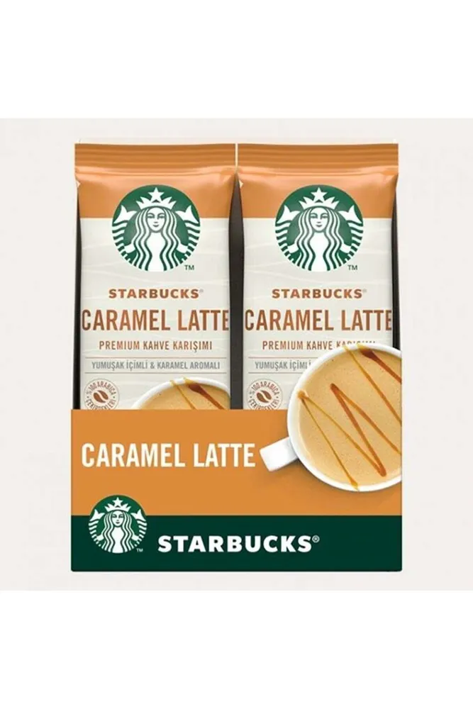 Кофейный микс Starbucks Caramel Latte Premium Coffee Mix 10 шт. 21 грамм