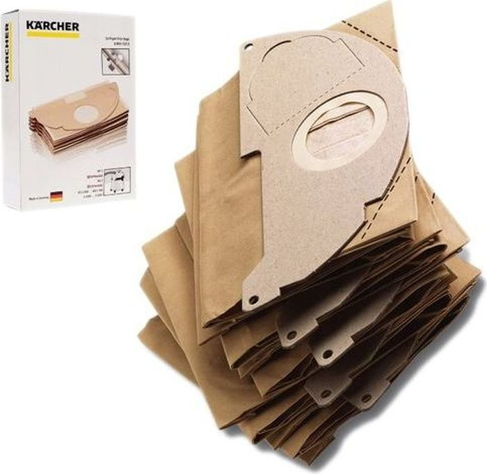 Бумажные фильтр-мешки KFI 222 для пылесосов Karcher 6.904-322.0, 5 шт  #1
