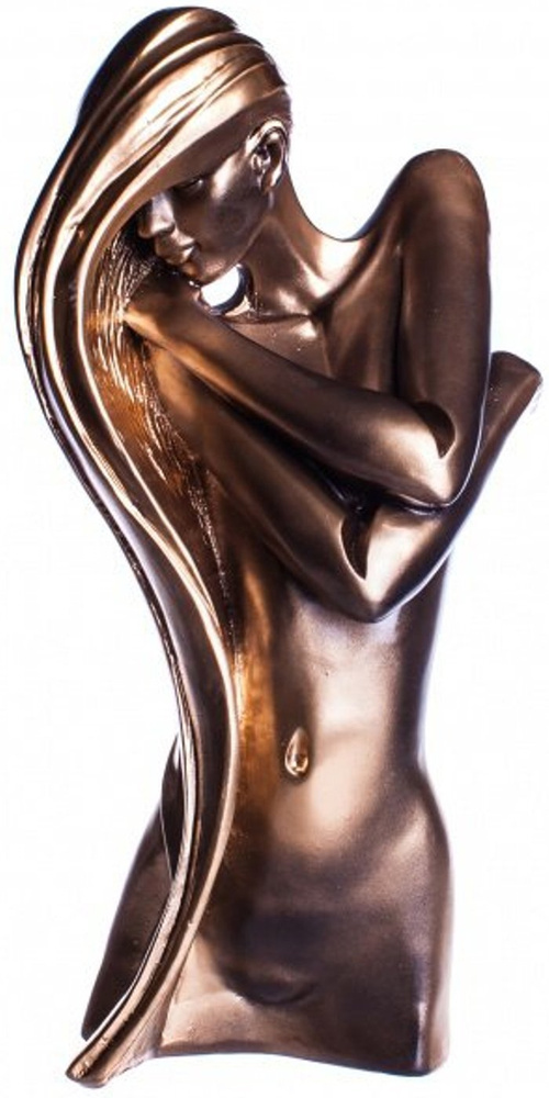 Статуэтка Обнаженная девушка 28 см гипс цвет бронза #1