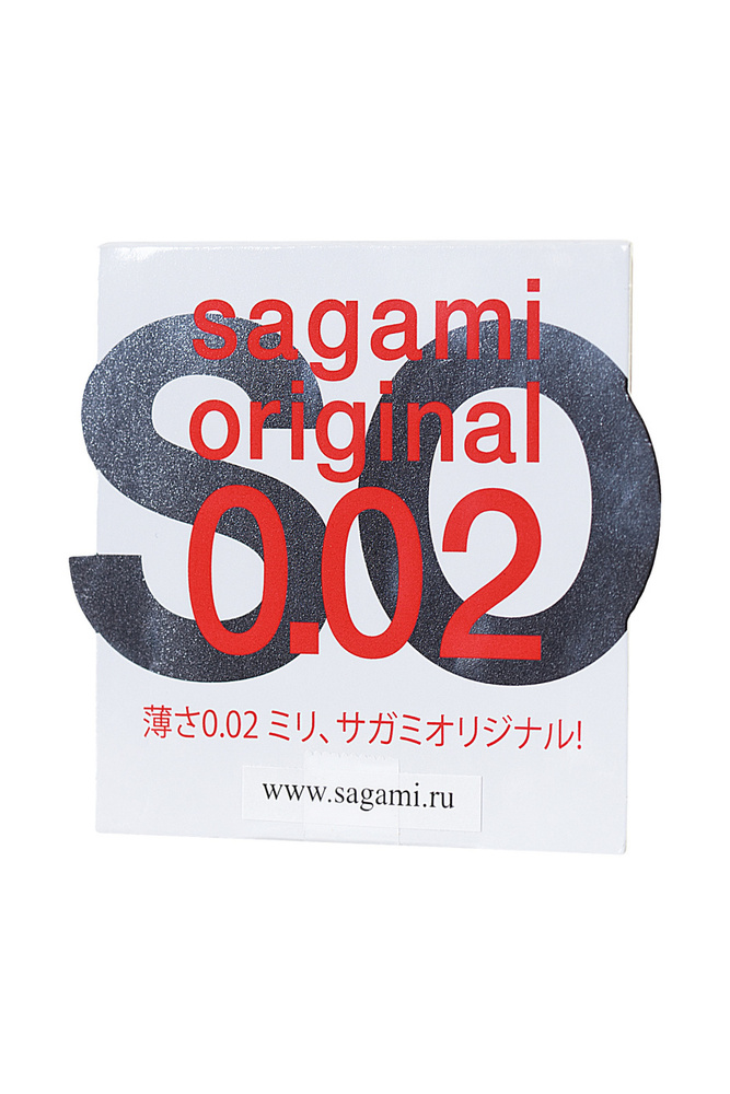 Sagami Original 0.02 - 1 шт Полиуретановые презервативы 0.02 мм #1