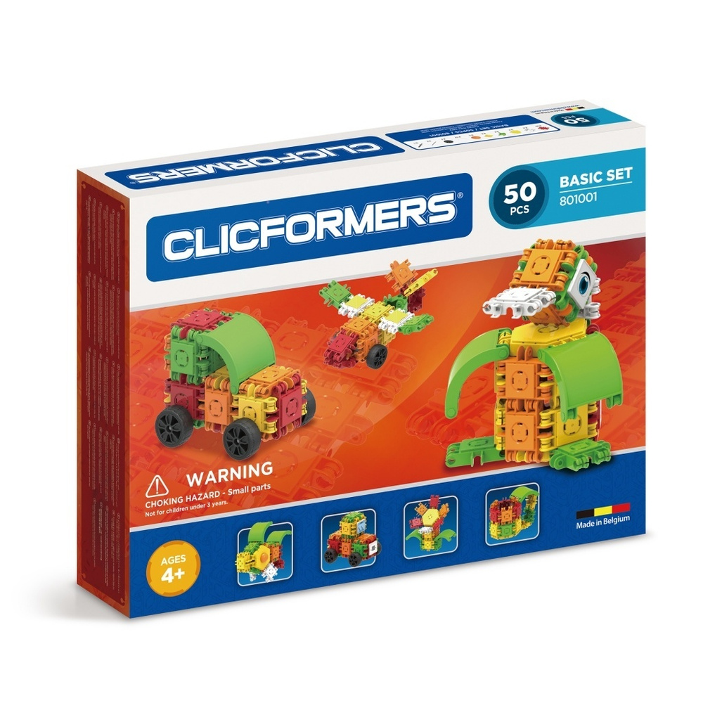 Конструктор Clicformers Basic Set, 50 деталей (801001) #1