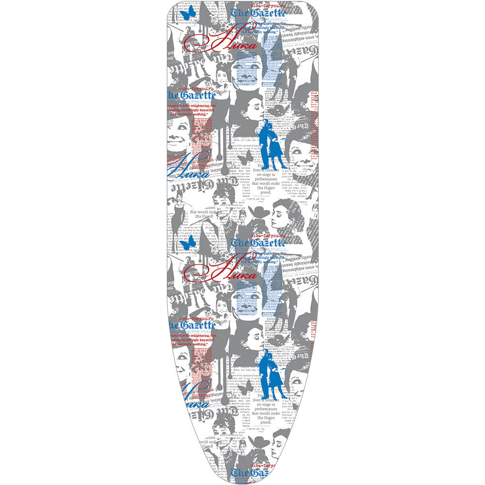 Nika Чехол для гладильной доски, антипригарное покрытие, подкладка: поролон, 129 см х 46 см  #1