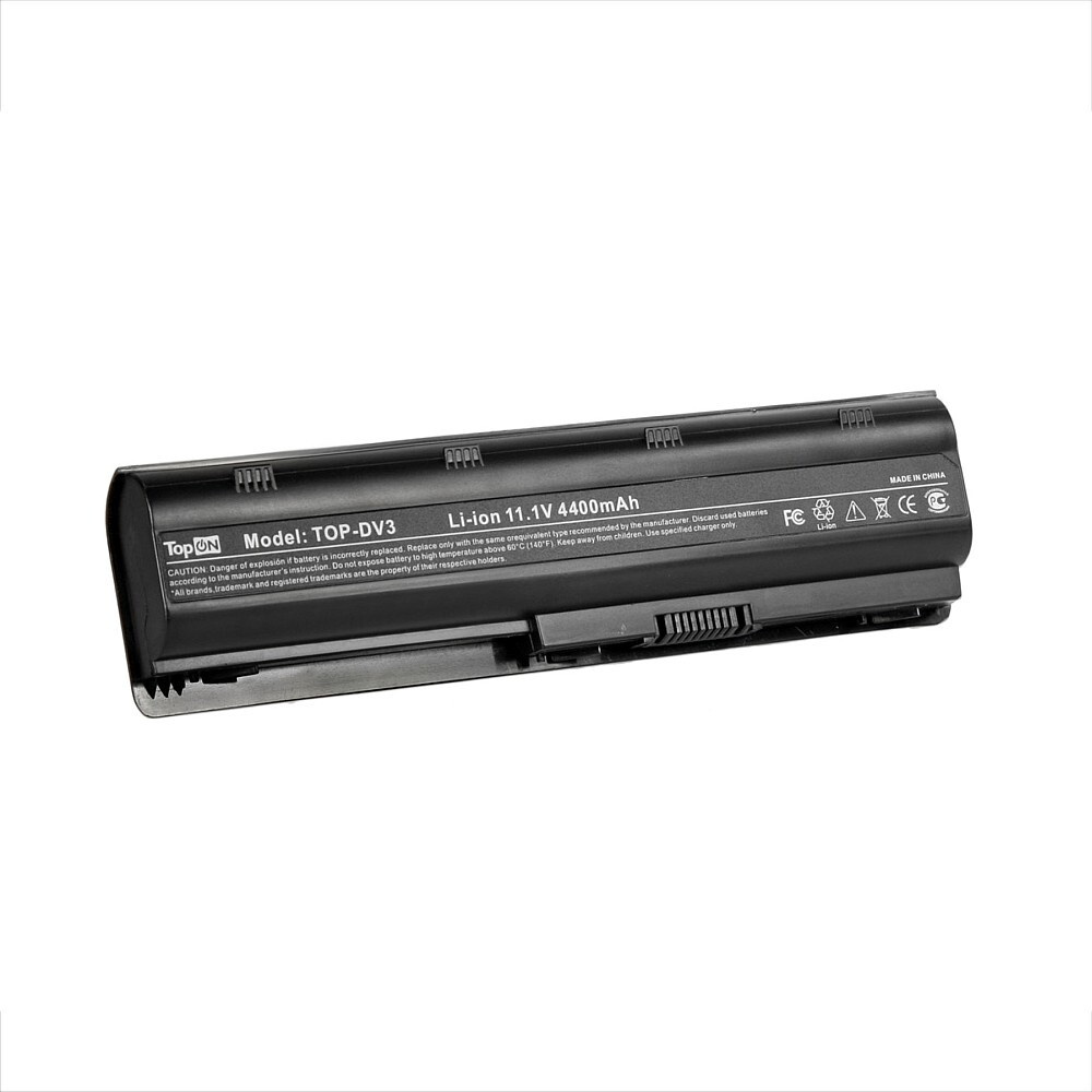 TopON Аккумулятор для ноутбука HP 4400 мАч, ((TOP-DV3) MU06, MU06047, MU06055, MU06055XL, MU06062, MU06XL, #1