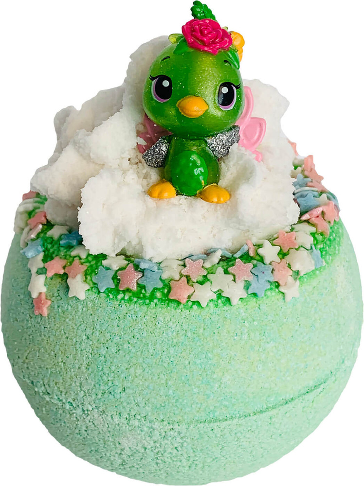 Bomb Master - Бомбочка для ванн (бурлящий шар) с игрушкой в ассортименте "Зоопарк". гейзер зеленый, 290 #1