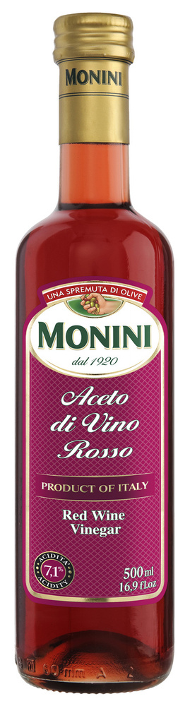 Уксус винный Monini красный, Red wine vinegar, 0,5 л #1
