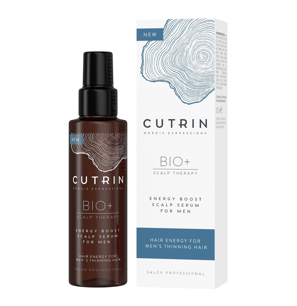 CUTRIN Сыворотка-бустер BIO+2019 против выпадения волос у мужчин ENERGY BOOST, 100 мл  #1