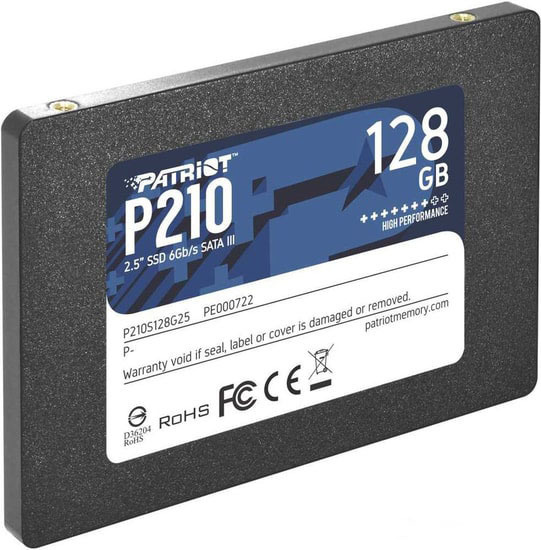 Patriot Memory 128 ГБ Внутренний SSD-диск P210 2.5" SATA3 6.0 Гбит/с (P210S128G25)  #1