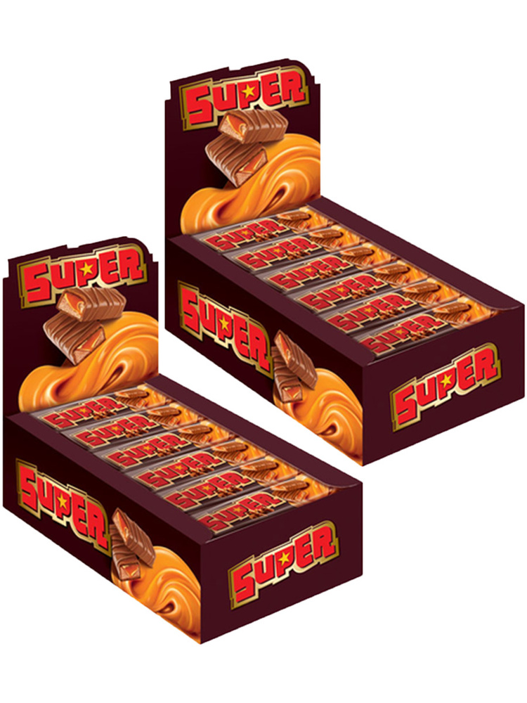 Шоколадный батончик Яшкино "Super", 36 шт по 40 г (2 коробки) #1