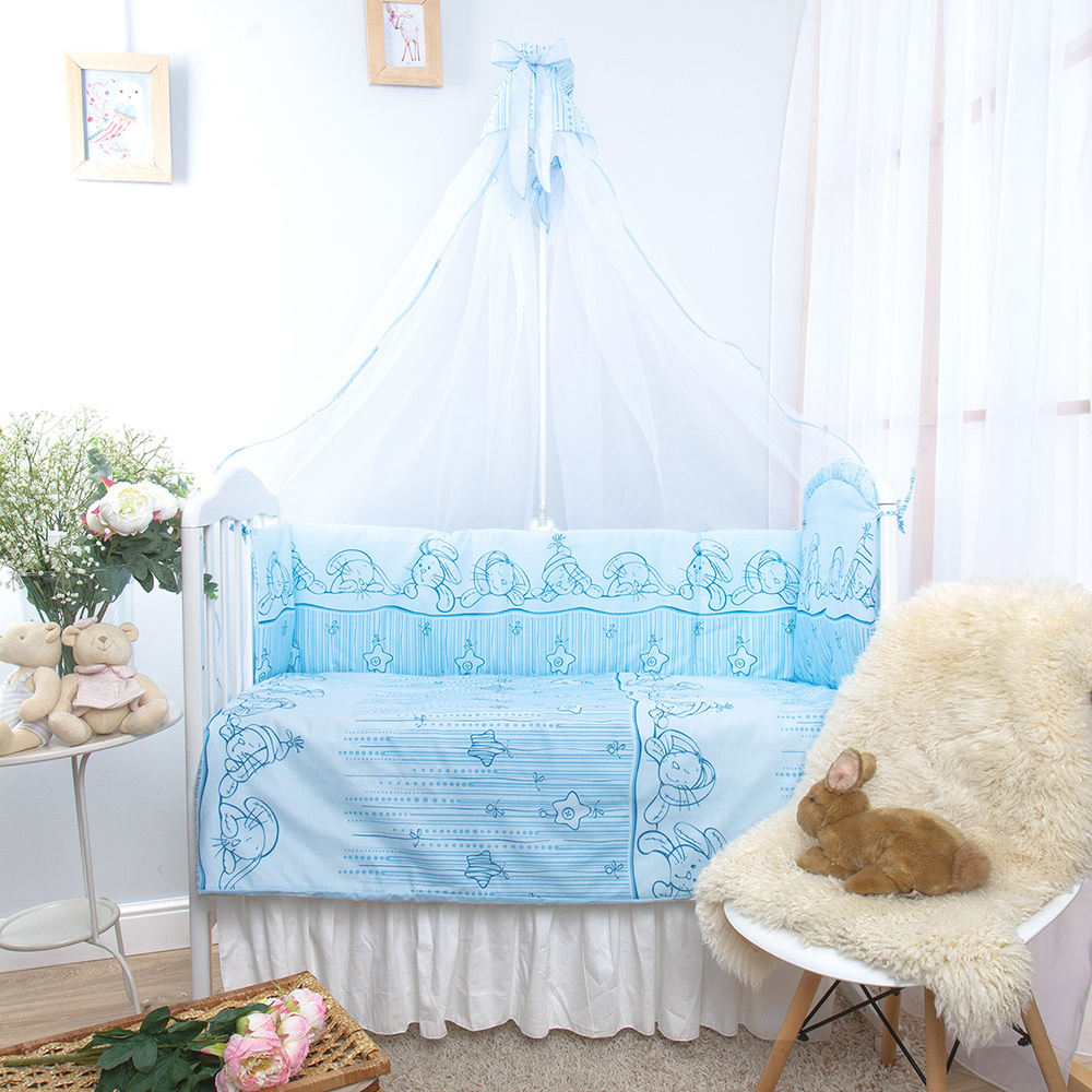 Комплект в кроватку для новорожденного Золотой Гусь Зая-Зай комплект в кроватку для новорожденного с #1