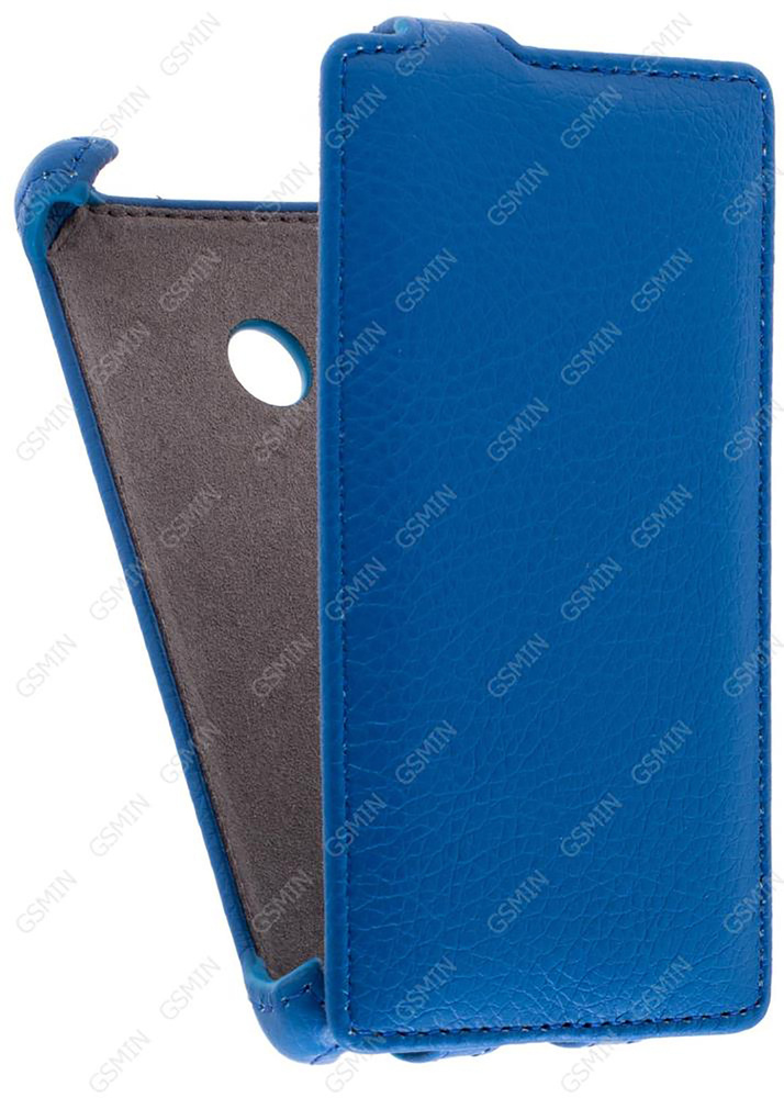 Кожаный чехол для Microsoft Lumia 532 Dual sim Armor Case (Синий) #1