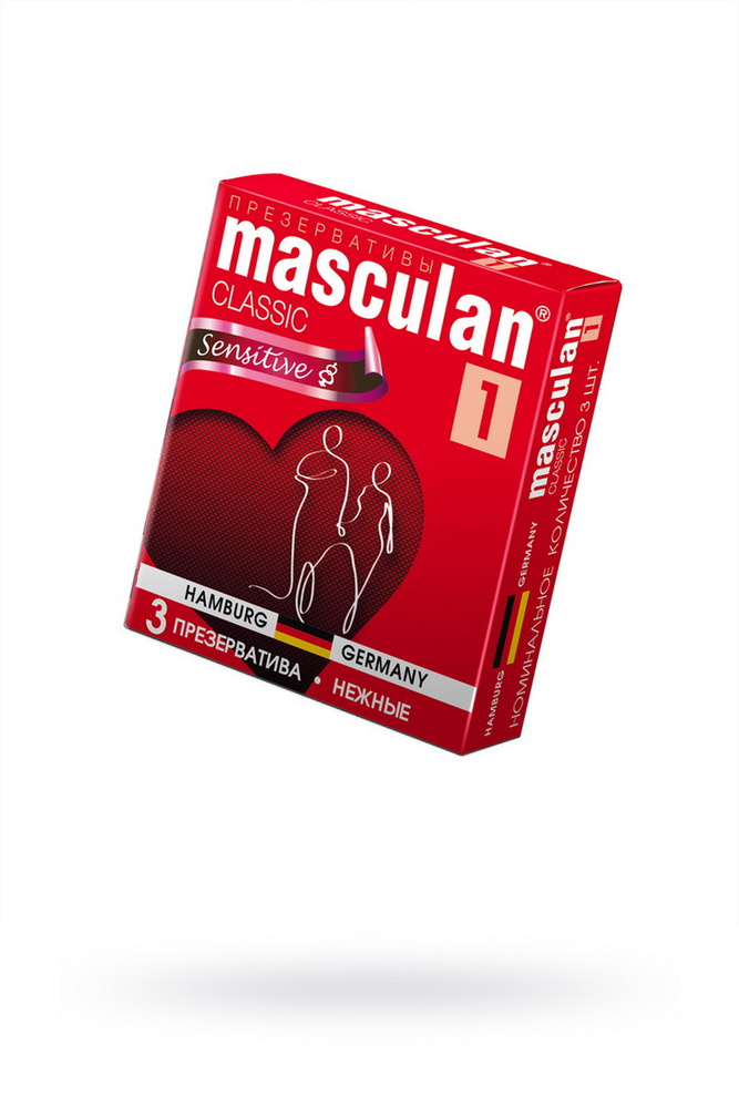 Презервативы Masculan Classic 1,  3 шт.  Нежные (Senitive) ШТ #1