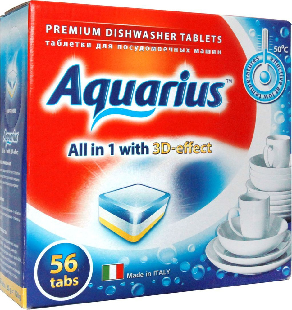 Таблетки для посудомоечных машин Lotta Aquarius Lotta, 56 шт #1
