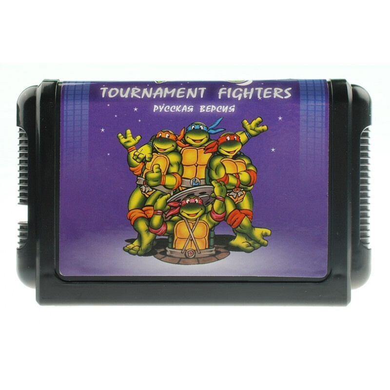 Игровой картридж "Turtles Tournam Fighter" для приставки 16 Bit (без коробки) английская версия  #1
