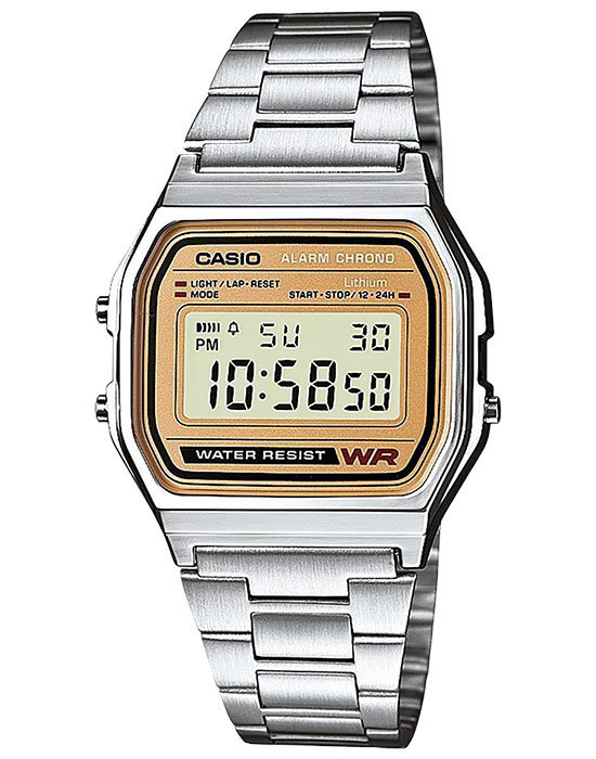 Электронные японские часы Casio Vintage A-158WEA-9E с секундомером, будильником, таймером с гарантией #1