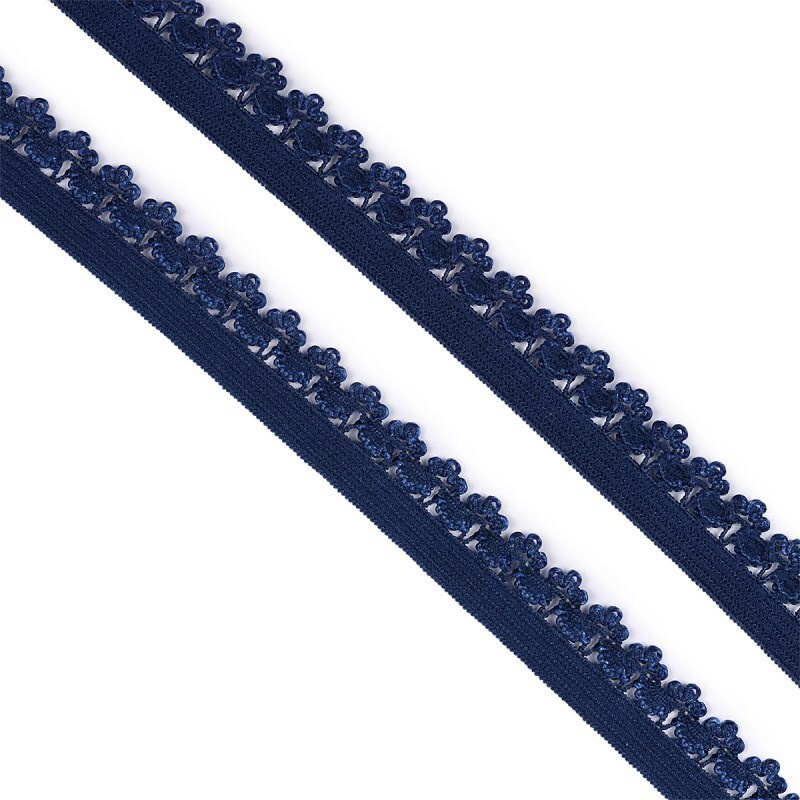 Резинка ажурная бельевая шир.12мм цв.919 темно-синий упак.10 м  #1