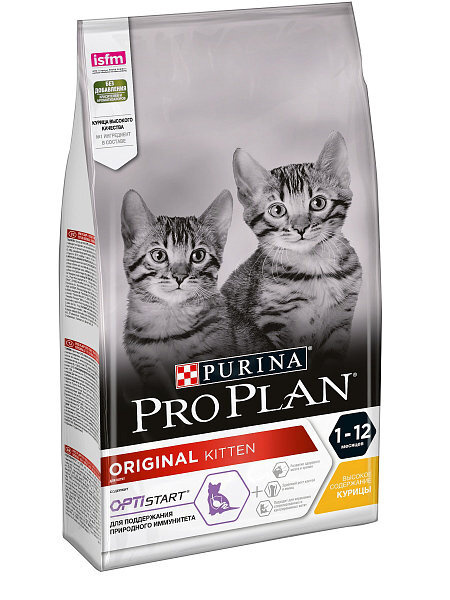 Pro Plan Optistart Original Kitten Chicken сухой корм для котят с курицей #1