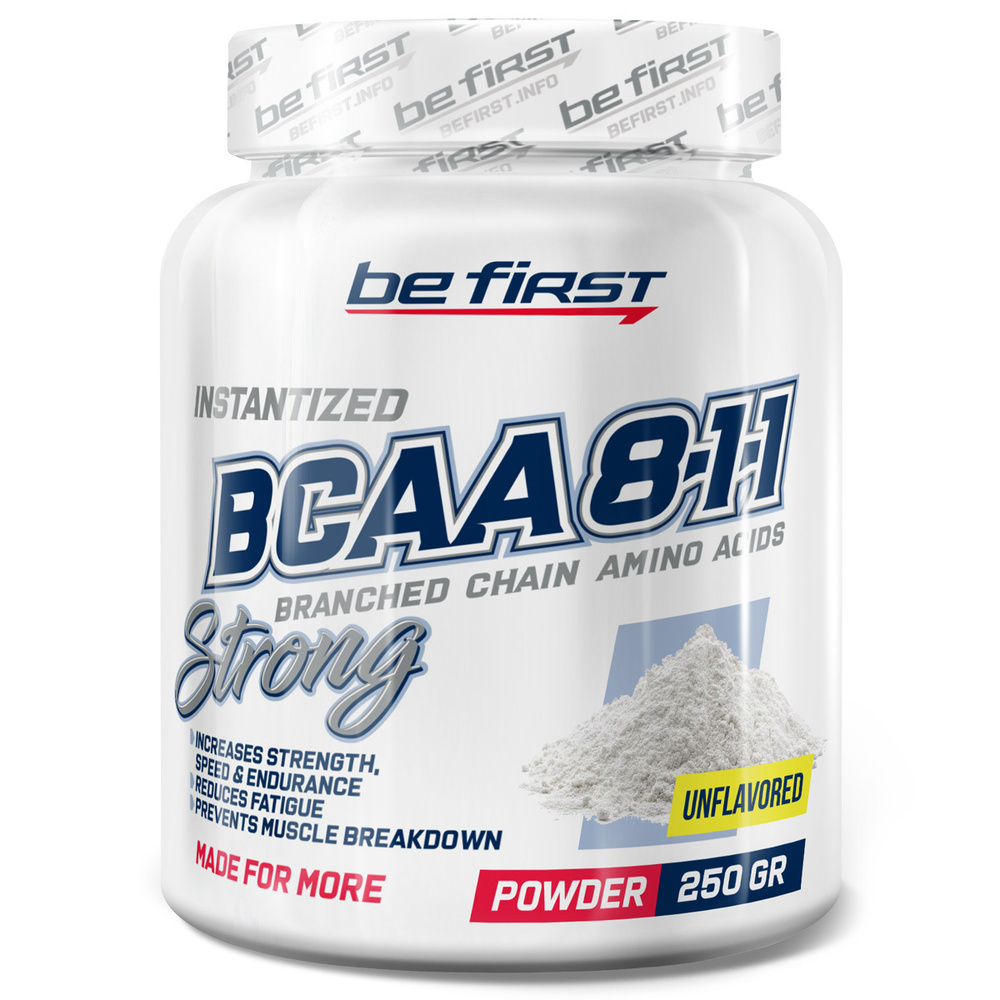 Аминокислоты БЦАА порошок Be First BCAA 8:1:1 Instantized Powder 250 гр, натуральный вкус  #1