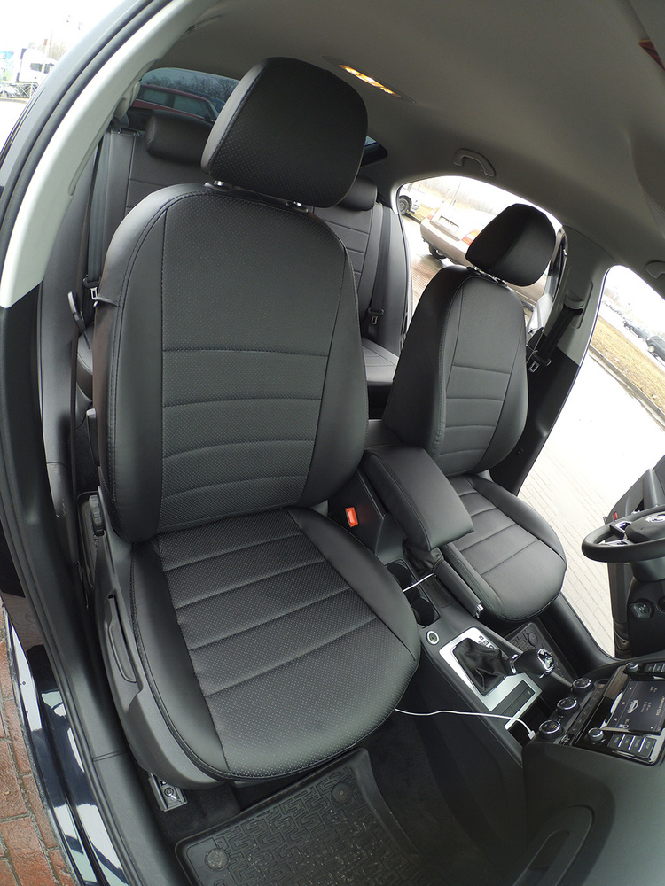Чехлы на автомобильные сидения для Шкода Октавия А7 (Skoda Octavia A7) без заднего подлокотника. Авточехлы #1