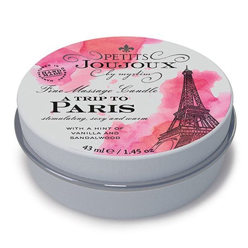 Массажная свеча с ароматом ванили и сандала Mystim Petits Joujoux A trip to Paris, 43 мл  #1