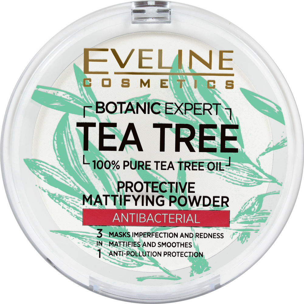 Eveline Cosmetics Пудра для лица BOTANIC EXPERT Матирующая антибактериальная 3в1 № 001 - TRANSPARENT #1