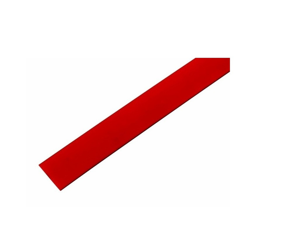 Трубка термоусаживаемая ТУТ 10,0 / 5,0 мм красная (1м), комплект 3 шт  #1