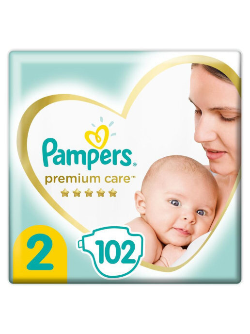 Подгузники Pampers Premium Care 2, 4-8кг 102шт #1