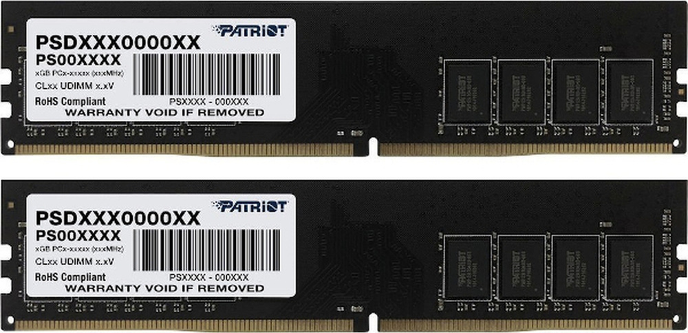 Patriot Memory Оперативная память Signature DDR4 3200 МГц 2x16 ГБ (PSD432G3200K)  #1