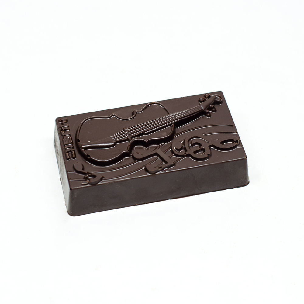 Подарочная шоколадная фигура Frade/Фраде - Виолончель (вес-100г) (темный)  #1