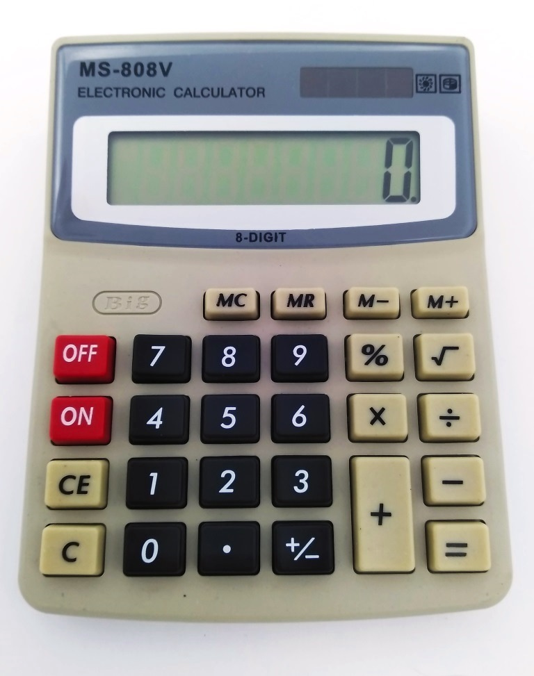 Калькулятор 8 разрядов настольный средний MS-808V для вычислений, калькулятор для ЕГЭ для школы для работы #1