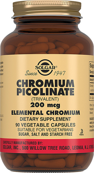 Solgar, Chromium Picolinate "Пиколинат хрома", 200 мкг, 90 капсул #1