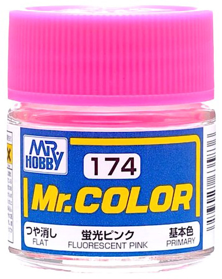 Mr.Color Краска эмалевая цвет Флуоресцентный розовый матовый, 10мл  #1