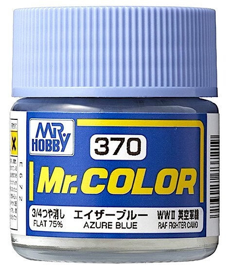 Mr.Color Краска эмалевая цвет Azure Blue (RAF Fighter Camo), 75% матовый, 10мл  #1
