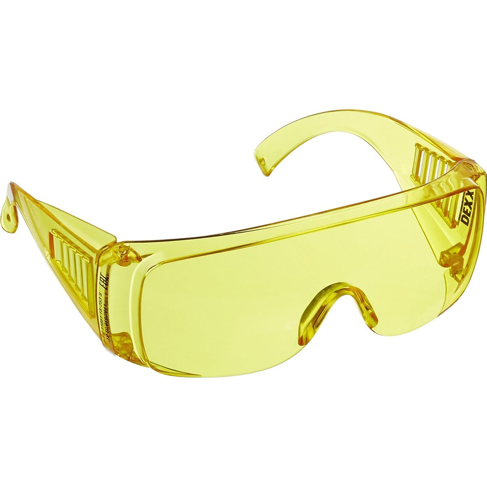 Очки защитные DEXX 11051_z02 желтые, с боковой вентиляцией, открытого типа  #1