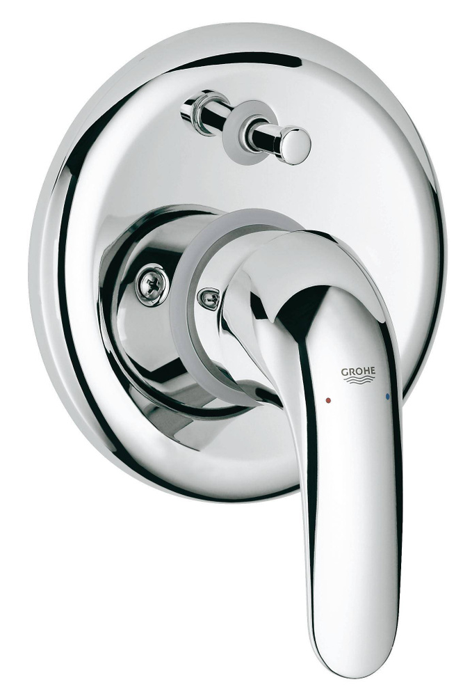 Смеситель для ванны GROHE Euroeco (внешняя и встраиваемая части), хром (32747000)  #1