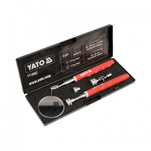 Проверочный набор YATO (держатель и зеркало) в кейсе, YT-0662 #1