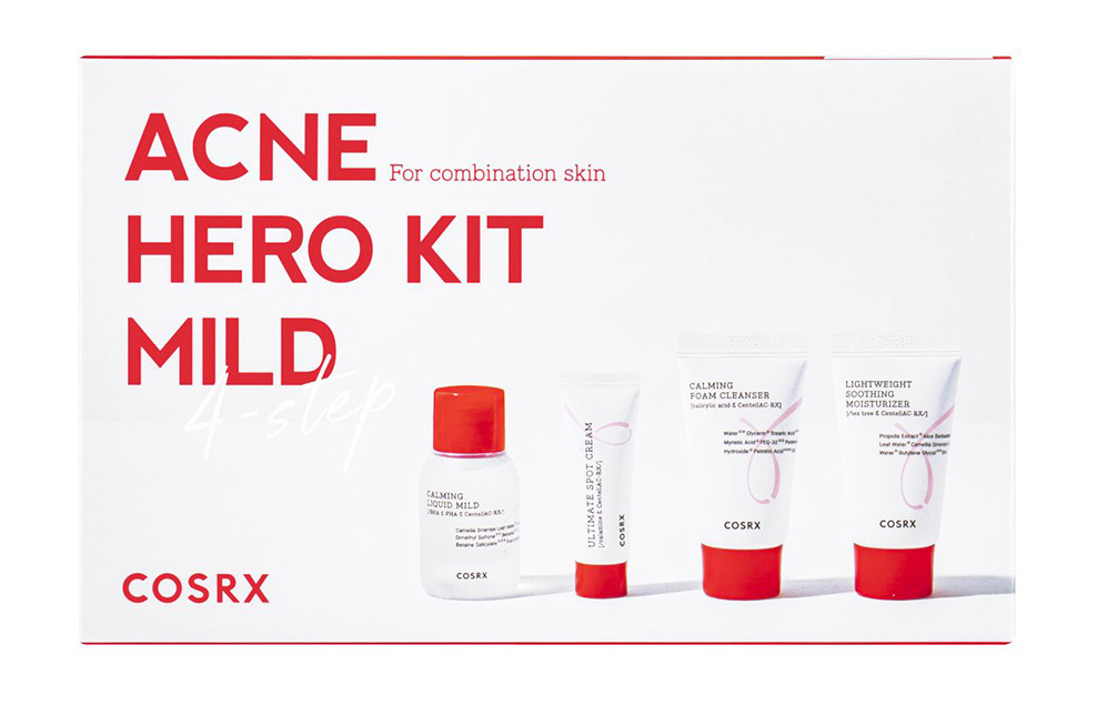 Набор миниатюр для комбинированной проблемной кожи лица Cosrx Acne Hero Mild Kit  #1
