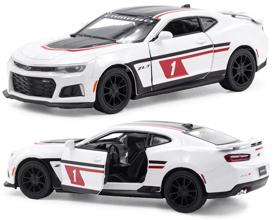 Машинка металлическая Kinsmart 1:36 2017 Chevrolet Camaro ZL1 5399DFKT инерционная, двери открываются #1