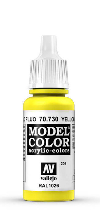 Краска Vallejo серии Model Color - Yellow Fluorescent 17мл. #1