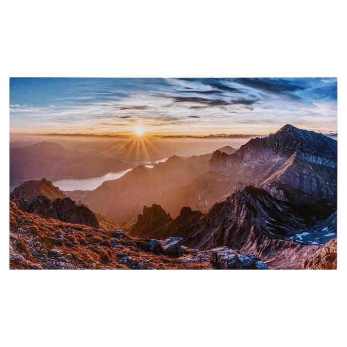 Картина на холсте "Рассвет в горах" 60х100 см #1