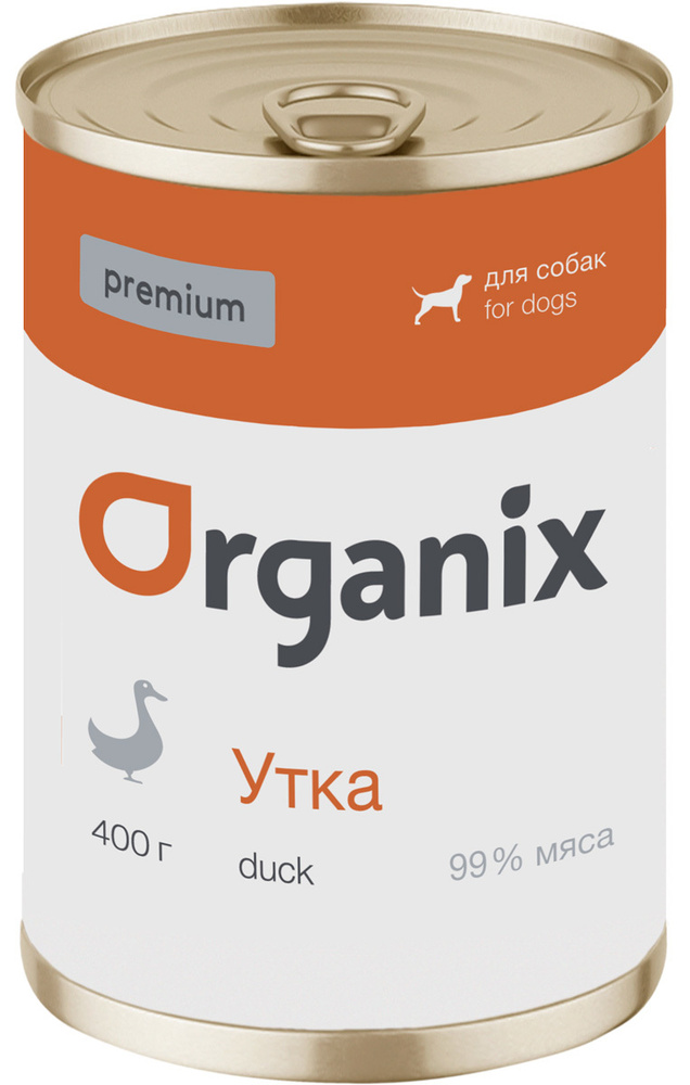 ORGANIX PREMIUM для взрослых собак с уткой (400 гр х 6 шт) #1