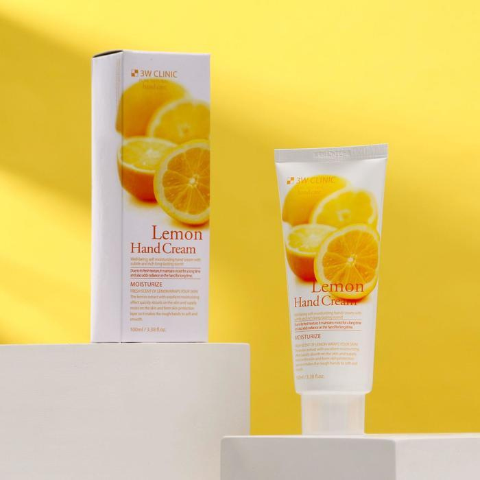 Увлажняющий крем для рук с экстрактом лимона 3W CLINIC Moisturizing Lemon Hand Cream, 100 мл  #1